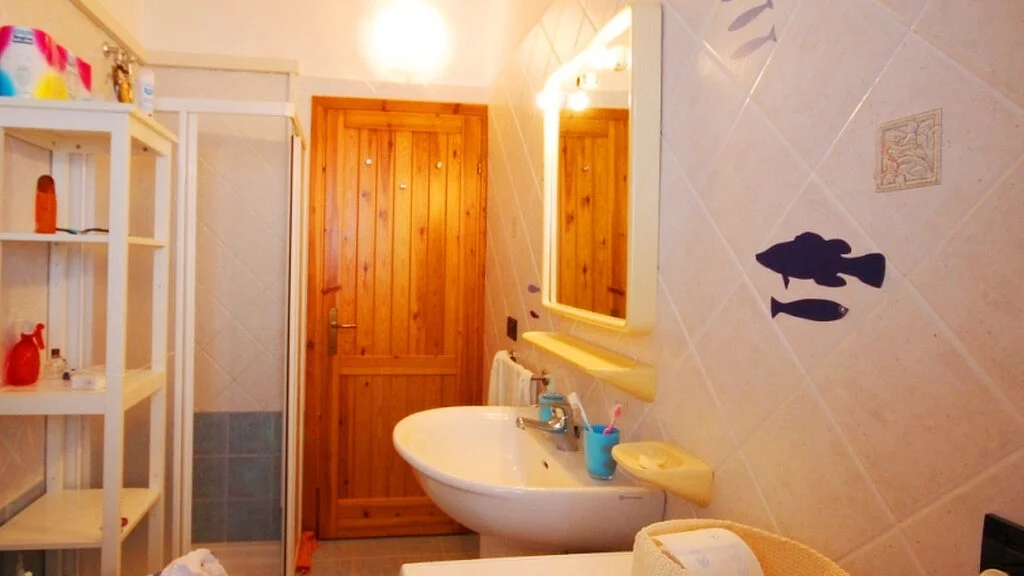 Wohnung Hermitage Badezimmer mit Waschmaschine